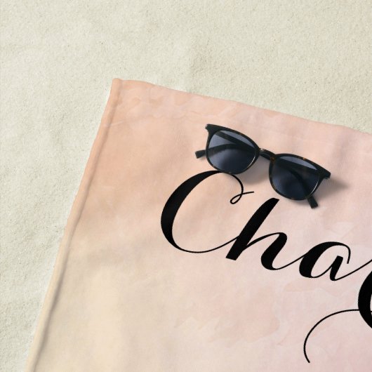 Gymnastik Pastel Lila Green Personalisiert Strandtuch (Beispiel)