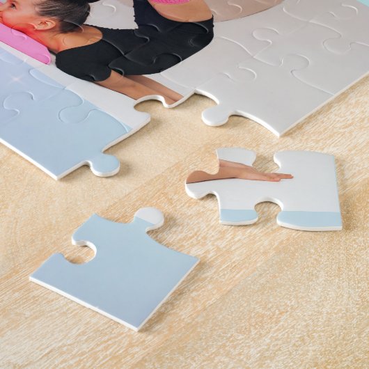 Gymnastik Pastel Rainbow Gradient 3 Foto Custom Puzzle (Seite)