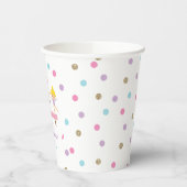 Gymnastik Pastell Geburtstag Pappbecher (Links)