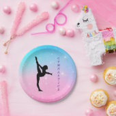 Gymnastik Pastell Papier Teller (Party)