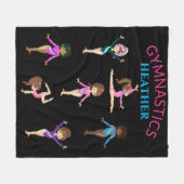 Gymnastik personalisiert 7 Gymnastik Kinderdecken. Fleecedecke (Vorderseite (Horizontal))