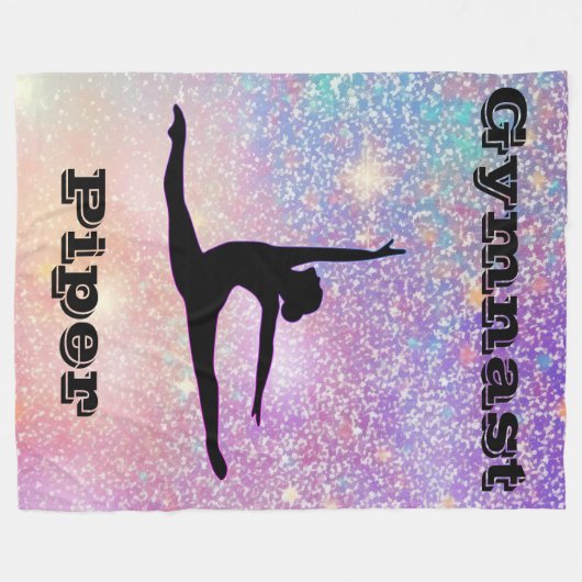 Gymnastik Personalisiert Fleecedecke (Vorderseite (Horizontal))