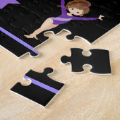 Gymnastik personalisiert Gymnastik Mädchen-Puzzle. Puzzle (Seite)