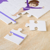 Gymnastik personalisiert Gymnastik Mädchen-Puzzle. Puzzle (Seite)