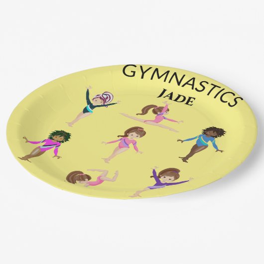 Gymnastik personalisiert Gymnastik PAPER TELLER (Schrägansicht)