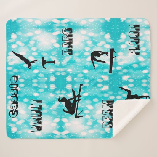 Gymnastik Personalisiert Sherpa Blanket Sherpadecke (Vorderseite (Horizontal))
