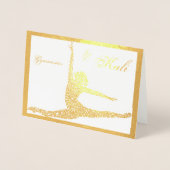 Gymnastik Personalisierte Foil Card Gymnastik Folienkarte (Vorderseite)
