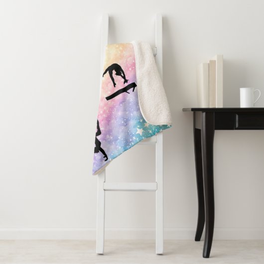 Gymnastik Personalisierte Vault, Bars, Beam & Floo Sherpadecke (Beispiel)