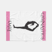 Gymnastik personalisierte Vlies Decke. Fleecedecke (Vorderseite (Horizontal))