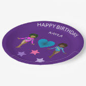 Gymnastik personalisierter BIRTHDAY PAPER TELLER (Schrägansicht)