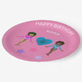 Gymnastik personalisierter BIRTHDAY PAPER TELLER (Schrägansicht)