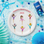 Gymnastik personalisierter BIRTHDAY PAPER TELLER (Party)