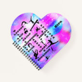 Gymnastik Personalisiertes SpiralNotebook Notizblock (Vorderseite)