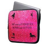 Gymnastik Pferde Glitzer Elektronik Tasche (Vorderseite Links)