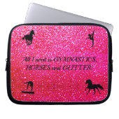 Gymnastik Pferde Glitzer Elektronik Tasche (Vorderseite)