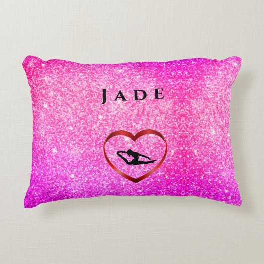 Gymnastik-Pillow Personalisiert Tumble Gymnast Dekokissen (Vorderseite)