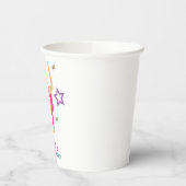 Gymnastik Pink Lila Türkis Girl Birthday Pap Pappbecher (Links)