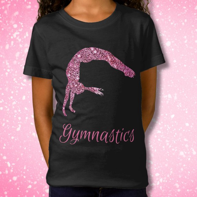 Gymnastik Pink Shimmer und Sparkon T-Shirt (Von Creator hochgeladen)