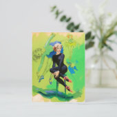 Gymnastik PinUp Postkarte (Stehend Vorderseite)