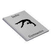 Gymnastik Polka Dot Notebook Notizblock (Rechte Seite)