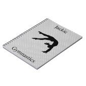 Gymnastik Polka Dot Notebook Notizblock (Linke Seite)