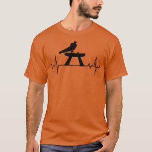 Gymnastik Pommel Horse Gymnastik Herzschlag T-Shirt