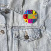 Gymnastik-Pop-Kunst Button (Beispiel)