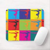 Gymnastik-Pop-Kunst Mousepad (Mit Mouse)