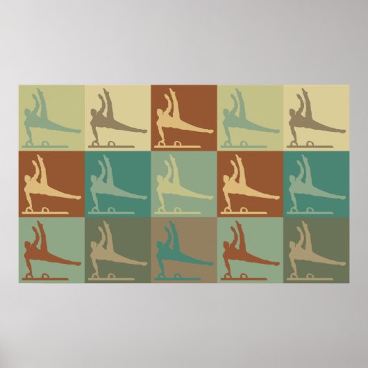 Gymnastik Pop Kunst Poster (Vorne)