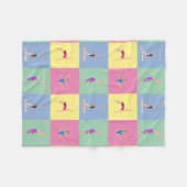 Gymnastik-Posen Fleecedecke (Vorderseite (Horizontal))