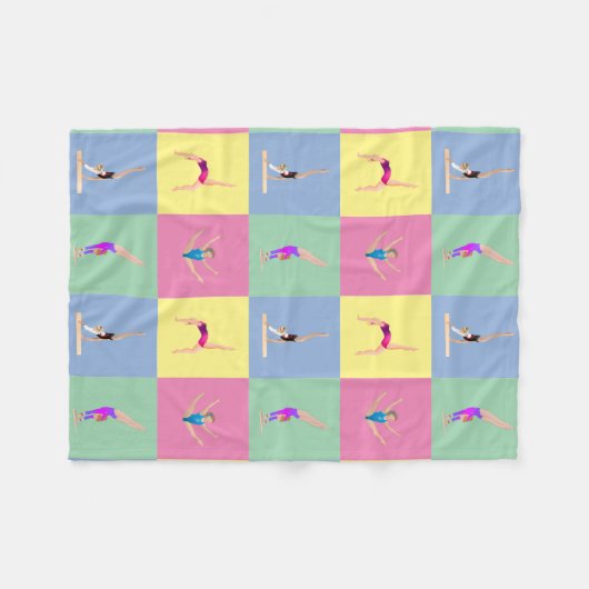 Gymnastik-Posen Fleecedecke (Vorderseite (Horizontal))