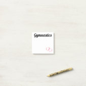 Gymnastik Post-It Notes 3x3 mit Herz Klebezettel (Auf Schreibtisch)