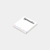 Gymnastik Post-It Notes 3x3 Wirbel of Color Klebezettel (angewinkelt)