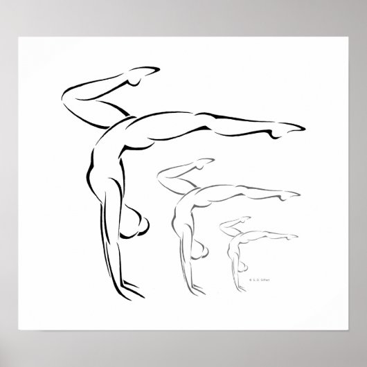 Gymnastik Poster (Vorne)