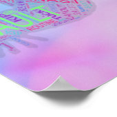 Gymnastik Poster mit personalisiertem Namen. (Ecke)