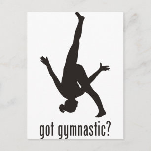 Gymnastik Postkarte