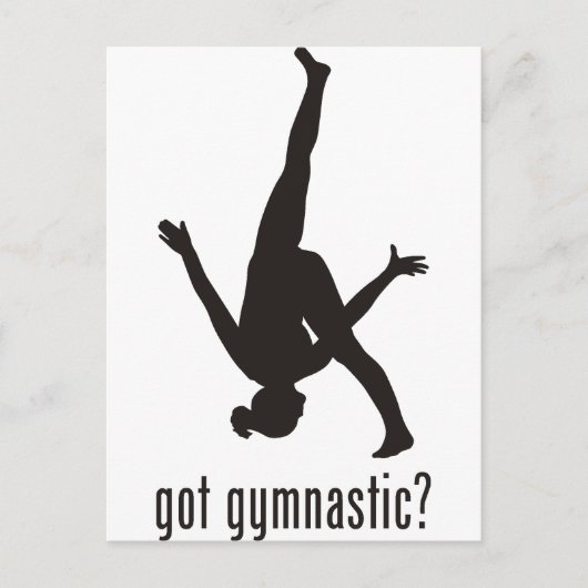 Gymnastik Postkarte (Vorderseite)