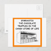 Gymnastik Postkarte (Vorne/Hinten)