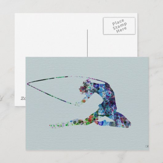 Gymnastik Postkarte (Vorne/Hinten)