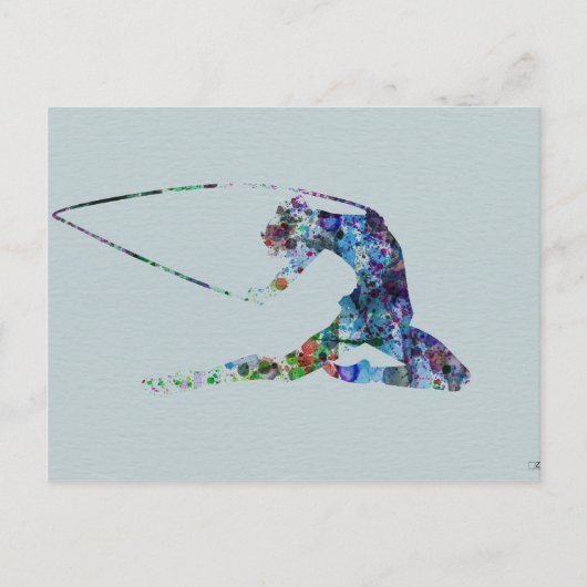 Gymnastik Postkarte (Vorderseite)