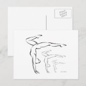 Gymnastik Postkarte (Vorne/Hinten)