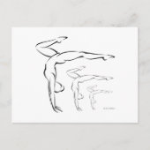 Gymnastik Postkarte (Vorderseite)