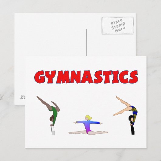 Gymnastik Postkarte (Vorne/Hinten)