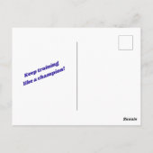 Gymnastik Postkarte für Mädchen, die Liebe Gymnast (Rückseite)