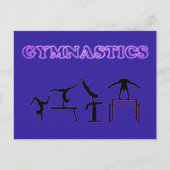 Gymnastik Postkarte für Mädchen, die Liebe Gymnast (Vorderseite)