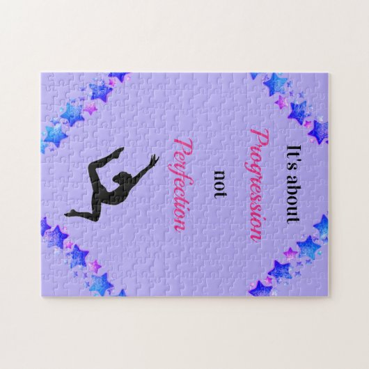 Gymnastik Progression not Perfection Puzzle (Horizontal)