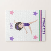 GYMNASTIK PUZZLE FÜR MÄDCHEN PERSONALISIERT. (Horizontal)