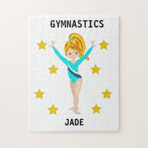 GYMNASTIK PUZZLE FÜR MÄDCHEN PERSONALISIERT.