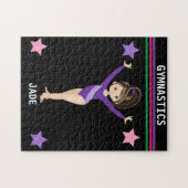 GYMNASTIK PUZZLE FÜR MÄDCHEN PERSONALISIERT. (Horizontal)