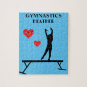 GYMNASTIK PUZZLE MIT GYMNAST AUF BALANCE BEAM (Vertikal)